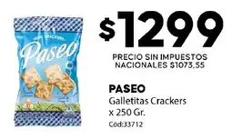 Diarco Paseo galletitas crackers oferta
