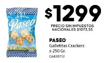 Paseo galletitas crackers
