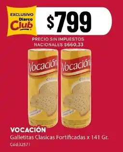 Diarco Vocación galletitas clasicas fortificadas oferta