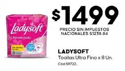 Diarco Ladysoft toallas ultra fina oferta