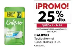 Diarco Calipso toallas normal con gel alas oferta