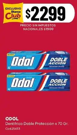 Diarco Odol dentífrico doble protección oferta
