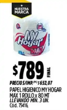 Supermercados Yaguar My hogar papel higienico oferta