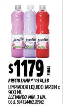 Supermercados Yaguar Jardin limpiador liquido oferta