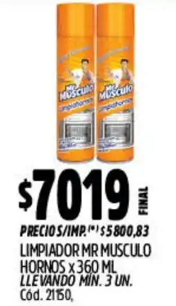 Supermercados Yaguar Mr Musculo limpiador oferta