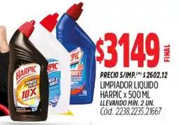 Supermercados Yaguar Harpic limpiador liquido oferta