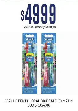 Supermercados Yaguar Oral B cepillo dental kids mickey oferta