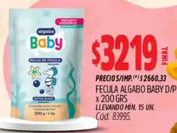Supermercados Yaguar Algabo baby polvo de fécula oferta