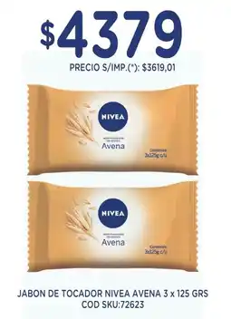 Supermercados Yaguar Nivea jabon de tocador avena oferta