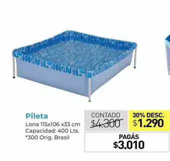 La Anonima Pileta Lona 115x106x33 Cm oferta