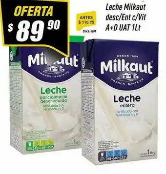 Supermercados Comodin Leche Milkaut Desc Ent C Vit oferta