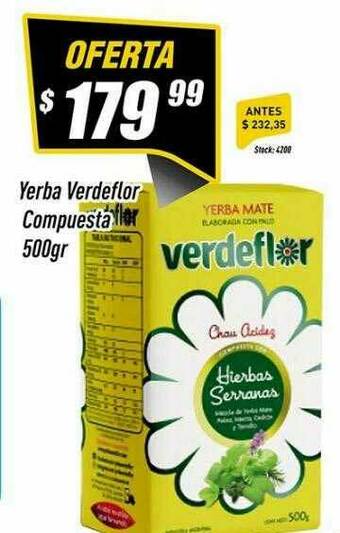 Supermercados Comodin Yerba Verdeflor Compuesta oferta