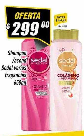 Supermercados Comodin Shampoo Acond Sedal Varias Fragancias oferta