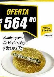 Supermercados Comodin Hamburguesa De Merluza Esp. Y Queso oferta