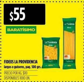 Supermercados Vea Fideos La Providencia oferta