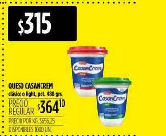 Supermercados Vea Queso Casancrem oferta