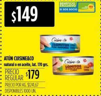 Supermercados Vea Atun Cuisine&co oferta
