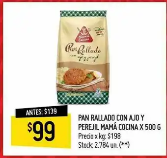 Walmart Farmacias Pan Rallado Con Ajo Y Perejil Mamá Cocina oferta