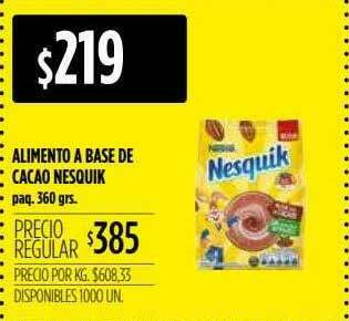 Supermercados Vea Alimento A Base De Cacao Nesquik oferta
