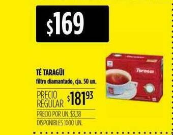 Supermercados Vea Té Taragüi oferta