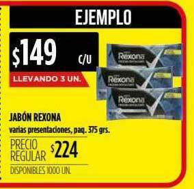 Supermercados Vea Jabón Rexona oferta