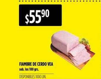 Supermercados Vea Fiambre De Cerdo Vea oferta