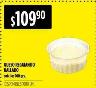Supermercados Vea Queso Reggianito Rallado oferta
