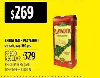 Supermercados Vea Yerba Mate Playadito oferta