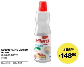 Atomo Conviene Edulcorante Líquido Hileret Clásico Forte 250cc oferta