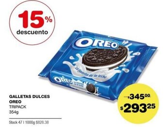 Atomo Conviene Galletas Dulces Oreo Tripack 354g oferta