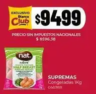 Diarco Frozen - frozen chicken half breast oferta