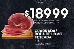 Diarco Cuadrada/ bola de lomo feteada oferta