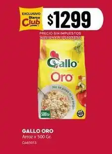 Diarco Gallo oro - arroz oferta