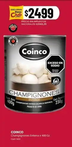 Diarco Coinco - champignones enteros oferta