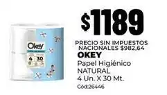 Diarco Okey - papel higiénico natural oferta