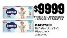 Diarco Babysec - pañales ultrasoft hiperpack cód:50479 oferta