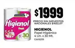 Diarco Higienol - papel higi9enico 4 un. x 30 mt oferta