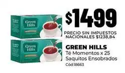 Diarco Green hills - té momentos x 25 saquitos ensobrados cód:18663 oferta