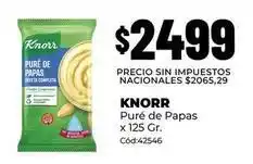 Diarco Knorr - puré de papas cód:42546 oferta