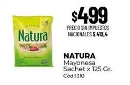 Diarco Natura - mayonesa sachet x 125 gr. cód:1310 oferta
