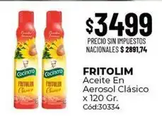 Diarco Cocinero - aceite en aerosol clásico x 120 gr. cód:30334 oferta
