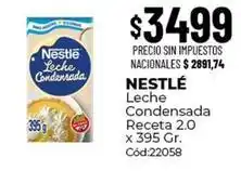 Diarco Nestlé - leche condensada receta 2.0 x 395 gr. cód:22058 oferta