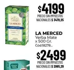 Diarco La merced - yerba mate x 500 gr. cód:18278 oferta