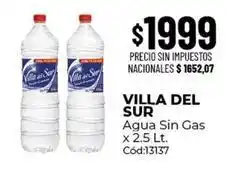 Diarco Villa del sur - agua sin gas c ext{ó}d:13137 oferta