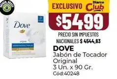 Diarco Dove - jabón de tocador original oferta