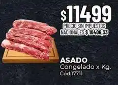 Diarco Asado congelado x kg. cód:17711 oferta