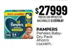 Diarco Pampers - pañales baby-dry pack ahorro cód:23671 oferta