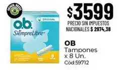 Diarco Ob - tampones x 8 un. cód:59712 oferta