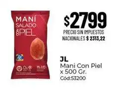 Diarco Jl - mani con piel x 500 gr oferta