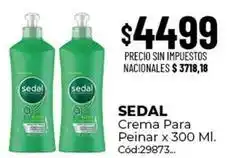 Diarco Sedal - crema para peinar x 300 ml. cód:29873 oferta